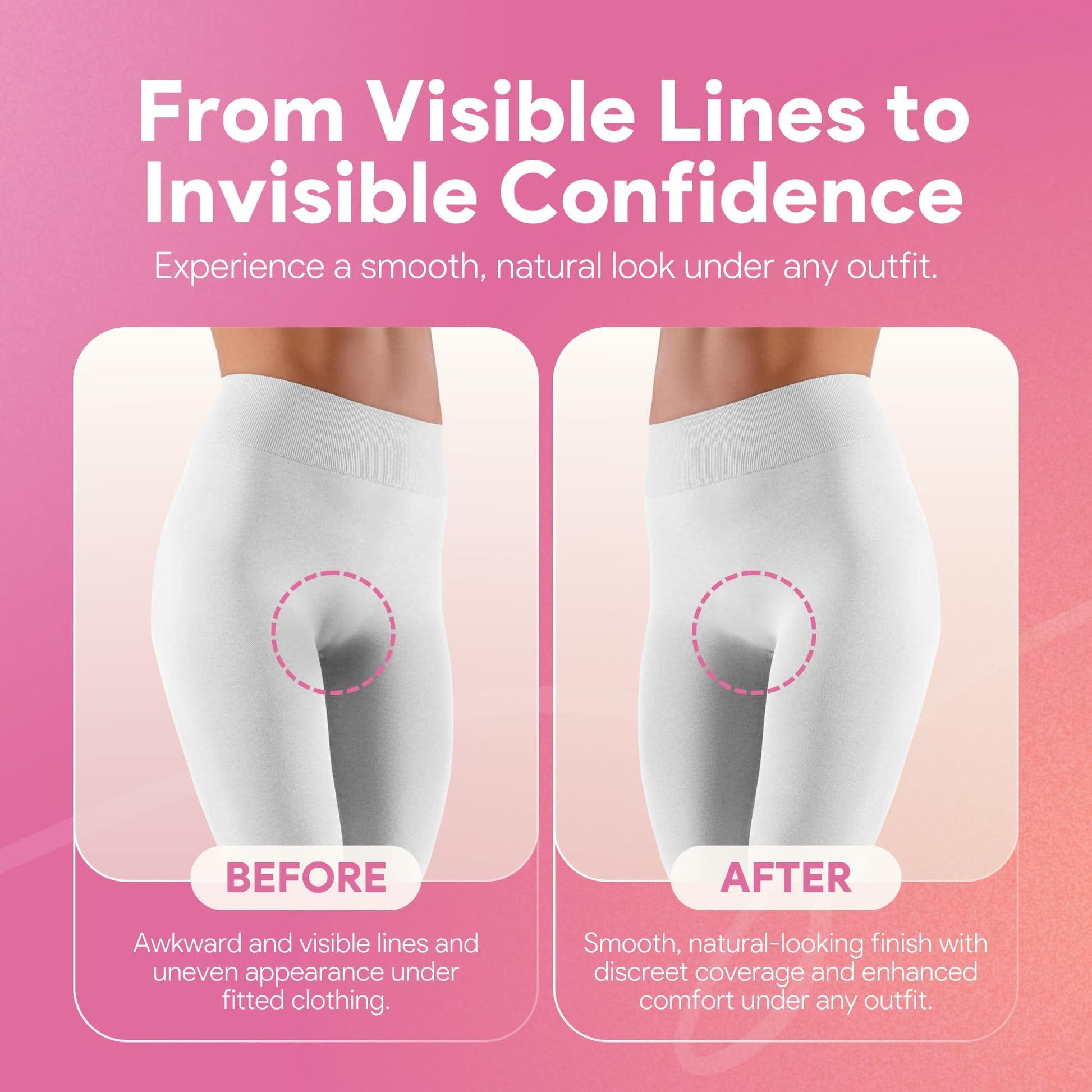 Three pack seamless smooth cover for women activewear