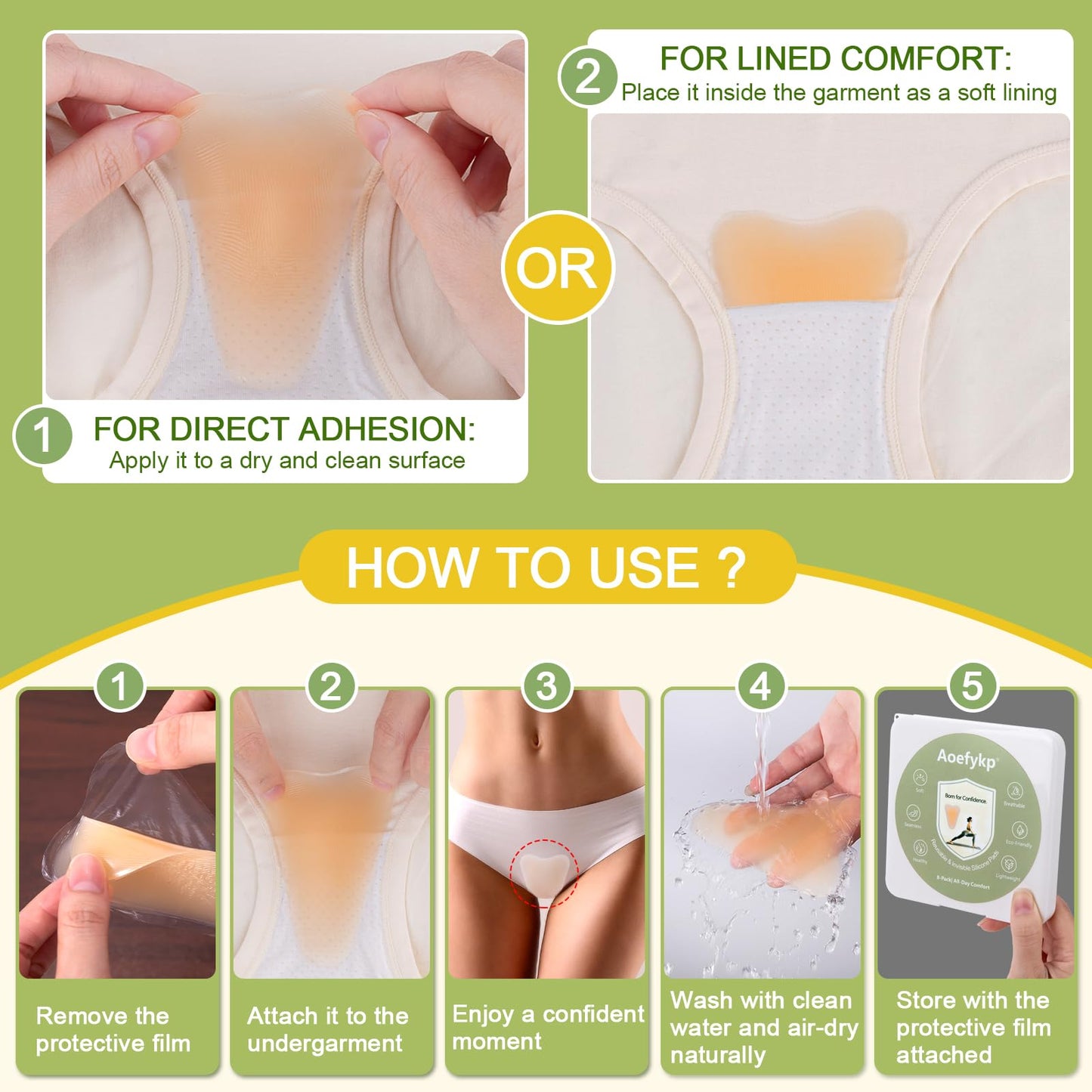 Soft silicone anti camel toe insert for swimwear