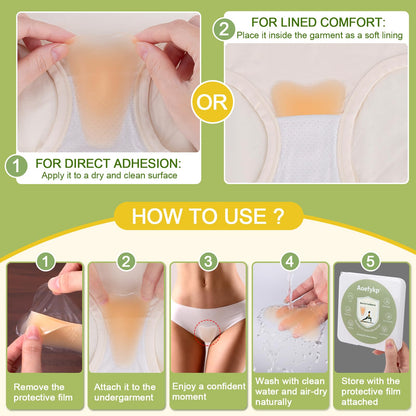 Soft silicone anti camel toe insert for swimwear