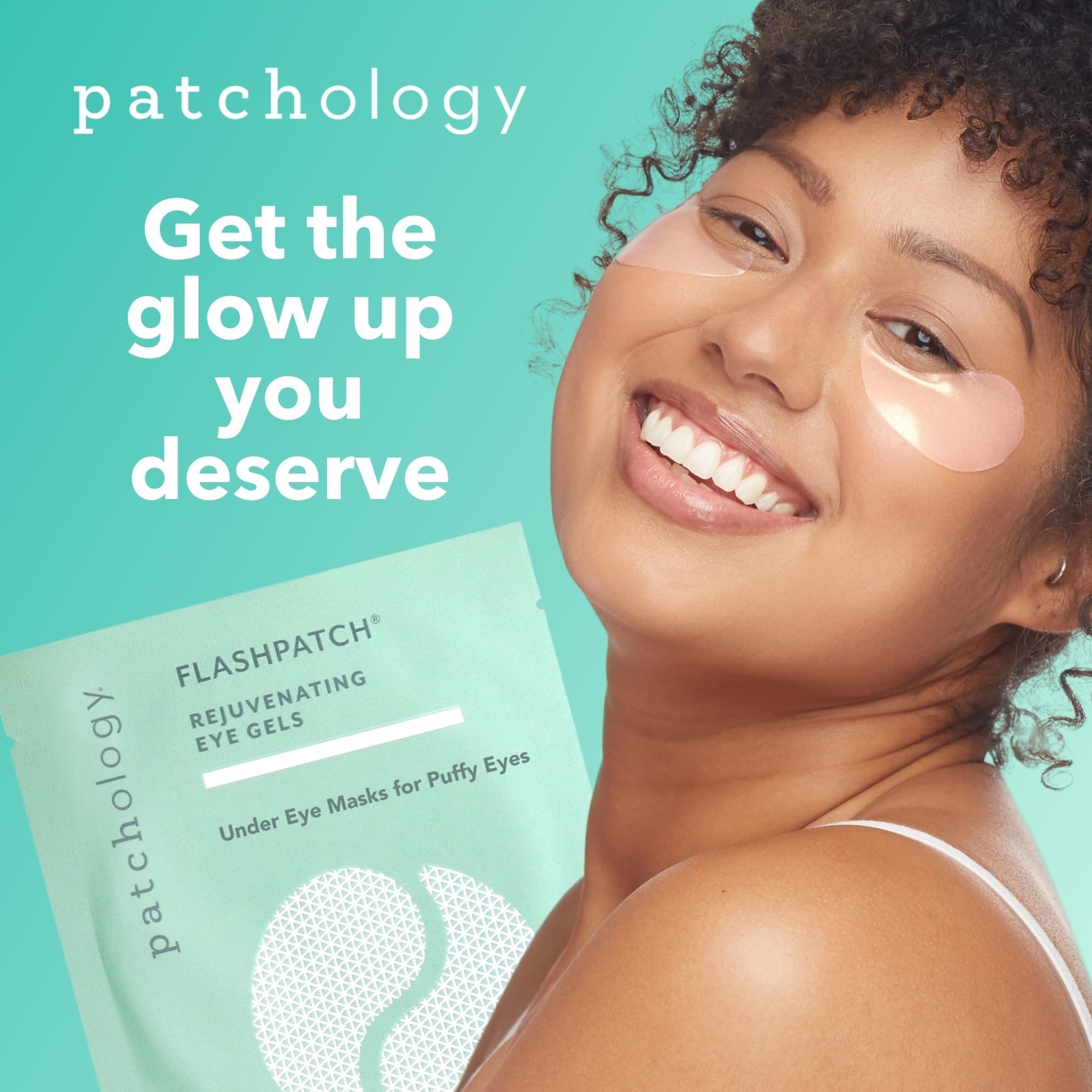 Patchology under eye patches packaging for dark circles and puffiness