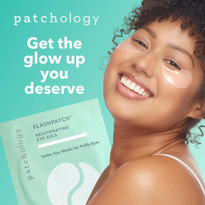 Patchology under eye patches packaging for dark circles and puffiness