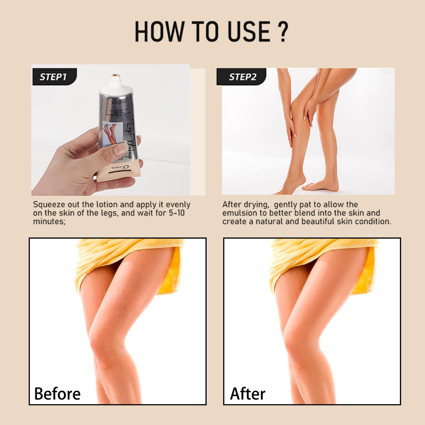 O'cheal long lasting body foundation bottle packaging