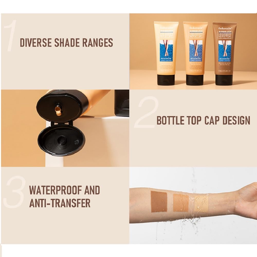 Texture of WLWWCX waterproof leg and body concealer