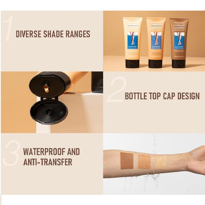 Texture of WLWWCX waterproof leg and body concealer