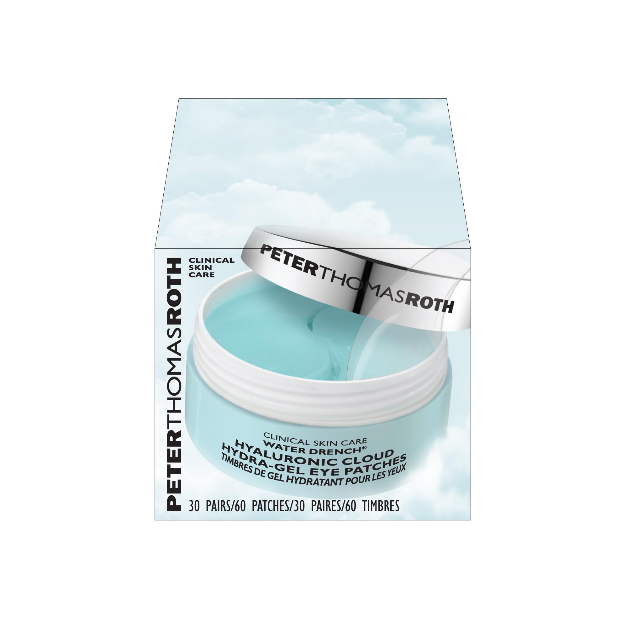 Peter Thomas Roth eye patches packaging showing 60 count label