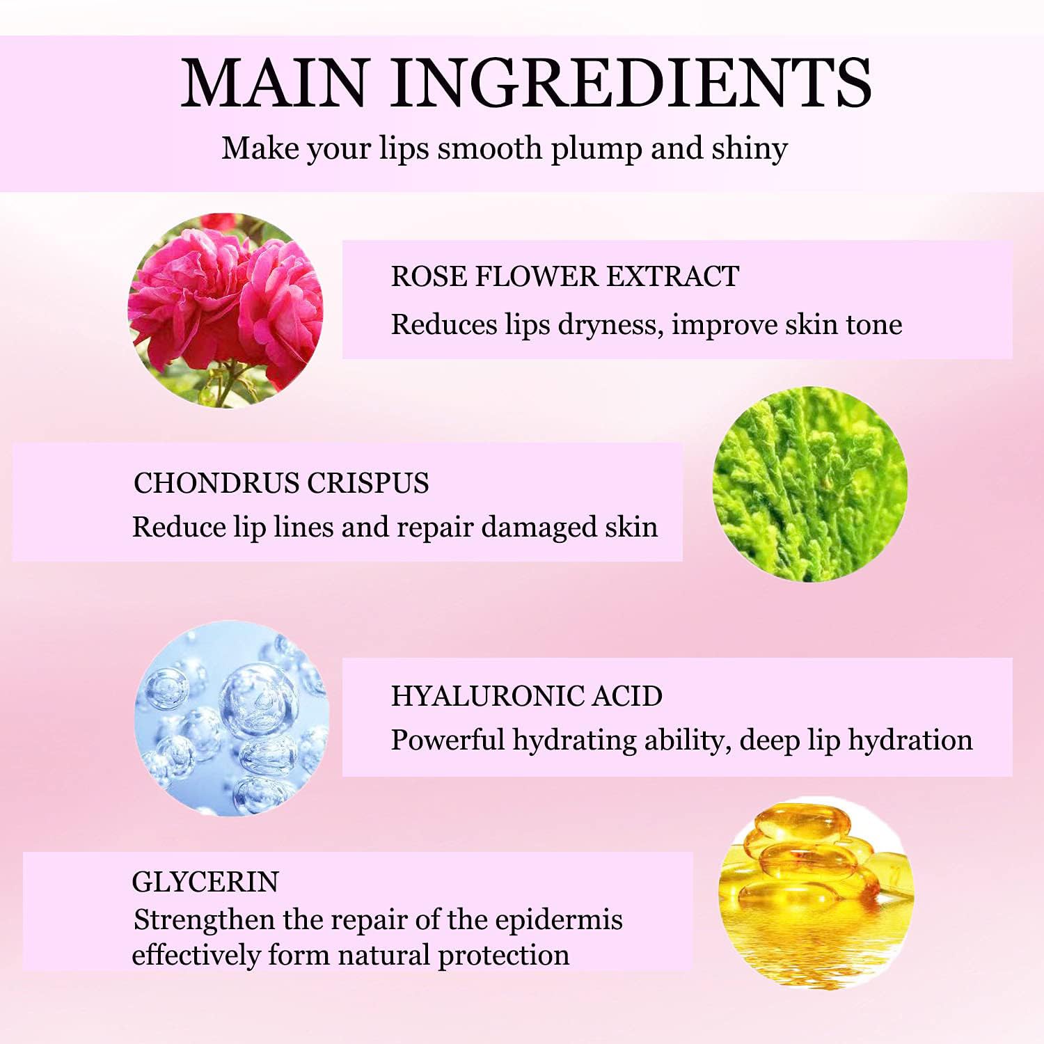 Premium imported Eakroo lip and eye care bundle showing authentic USA product details.