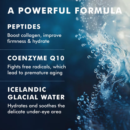 Texture demonstration of Skyn Iceland cooling eye gel patches
