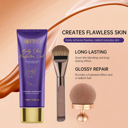 Hrttuo waterproof body makeup texture and shade swatch
