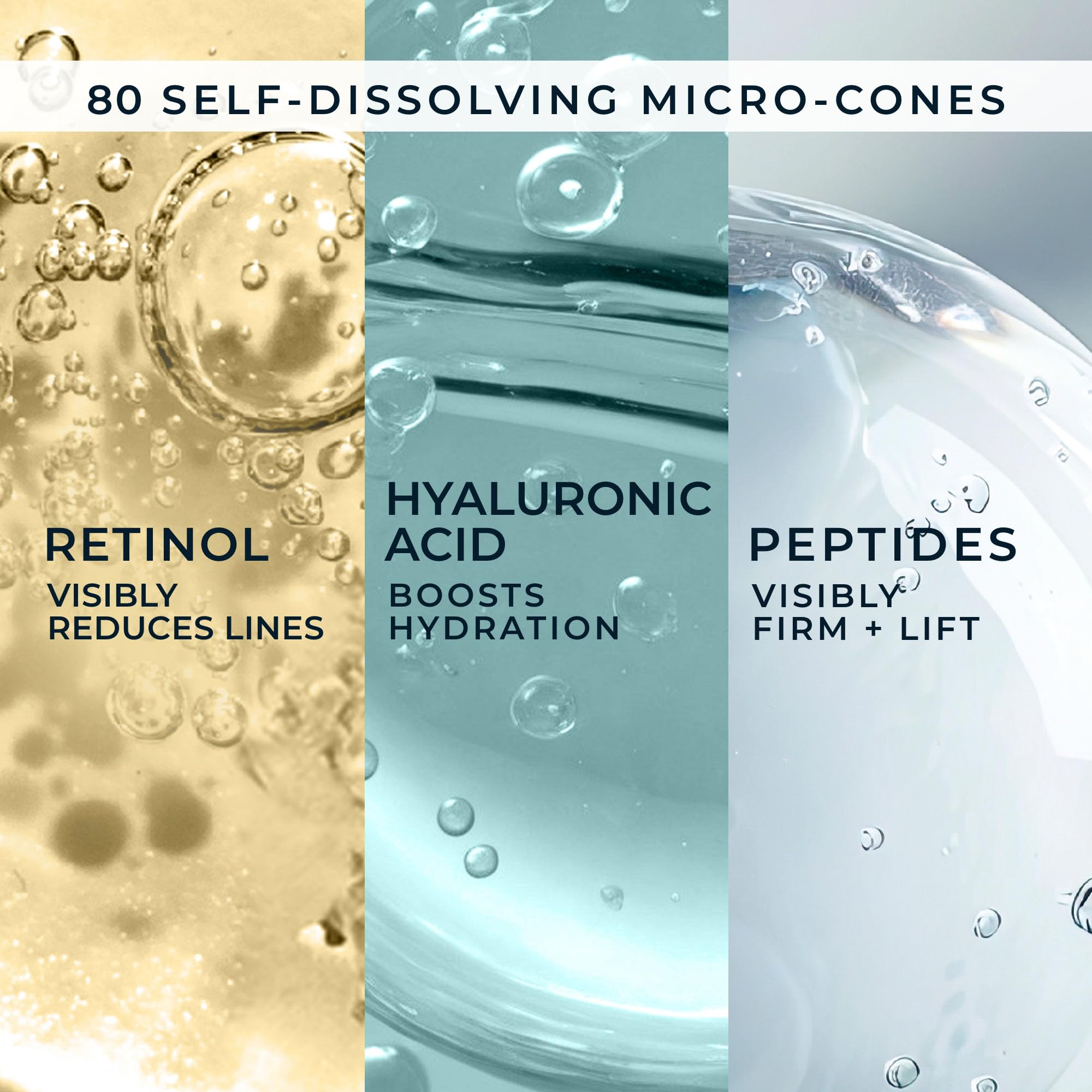 RoC Retinol Correxion Deep Wrinkle kit including six targeted patches and a bonus line smoothing eye cream packet.