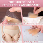 Inefticism 5 Pack Camel Concealer Toe Cover close up of soft silicone material