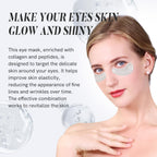Hydrogel under eye patches texture and close up view