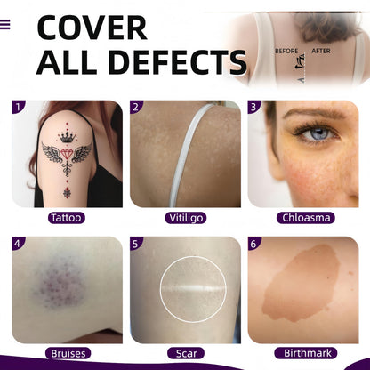 Jyovqxf concealer applied to arm covering tattoo