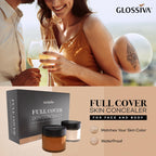 Glossiva waterproof concealer dual tubes and components