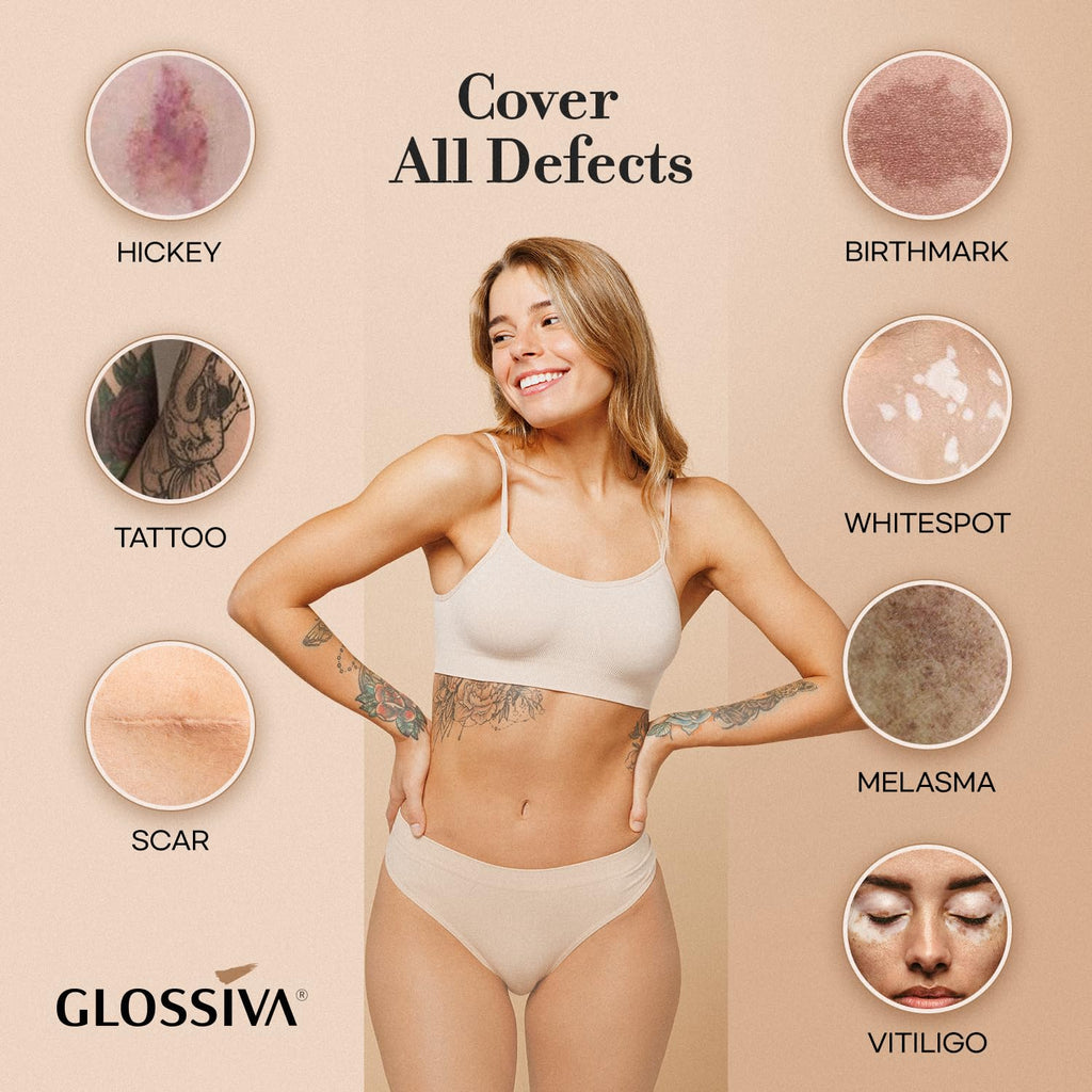 Glossiva skin camouflage kit shade mixing demonstration