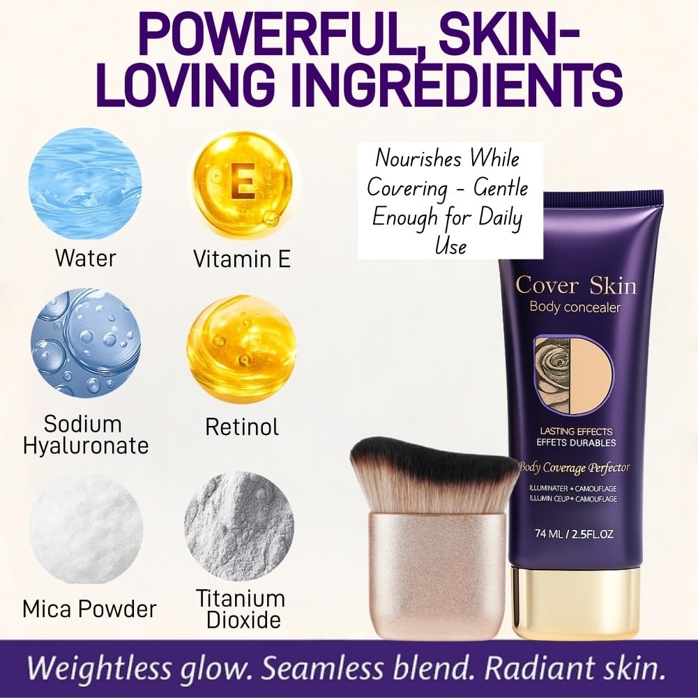 Diryi body foundation kit for tattoos and scars