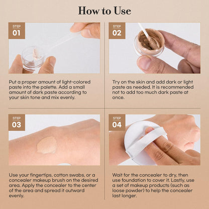Glossiva waterproof makeup for vitiligo and skin spots