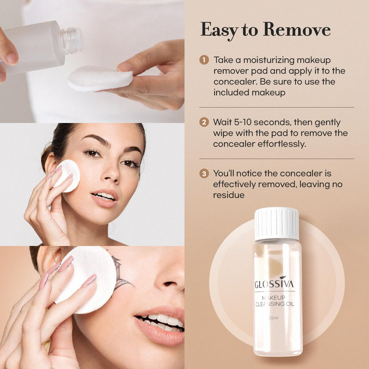 Glossiva long lasting body concealer lifestyle presentation