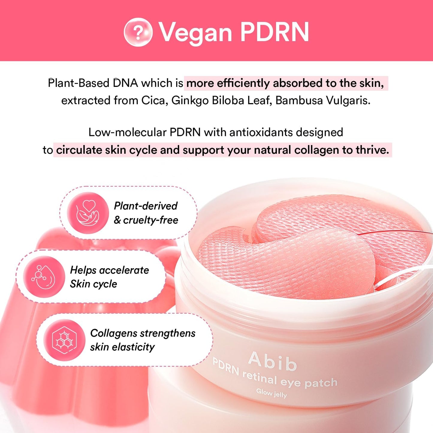 Close-up of the non-slip hydrogel material designed for puffiness reduction