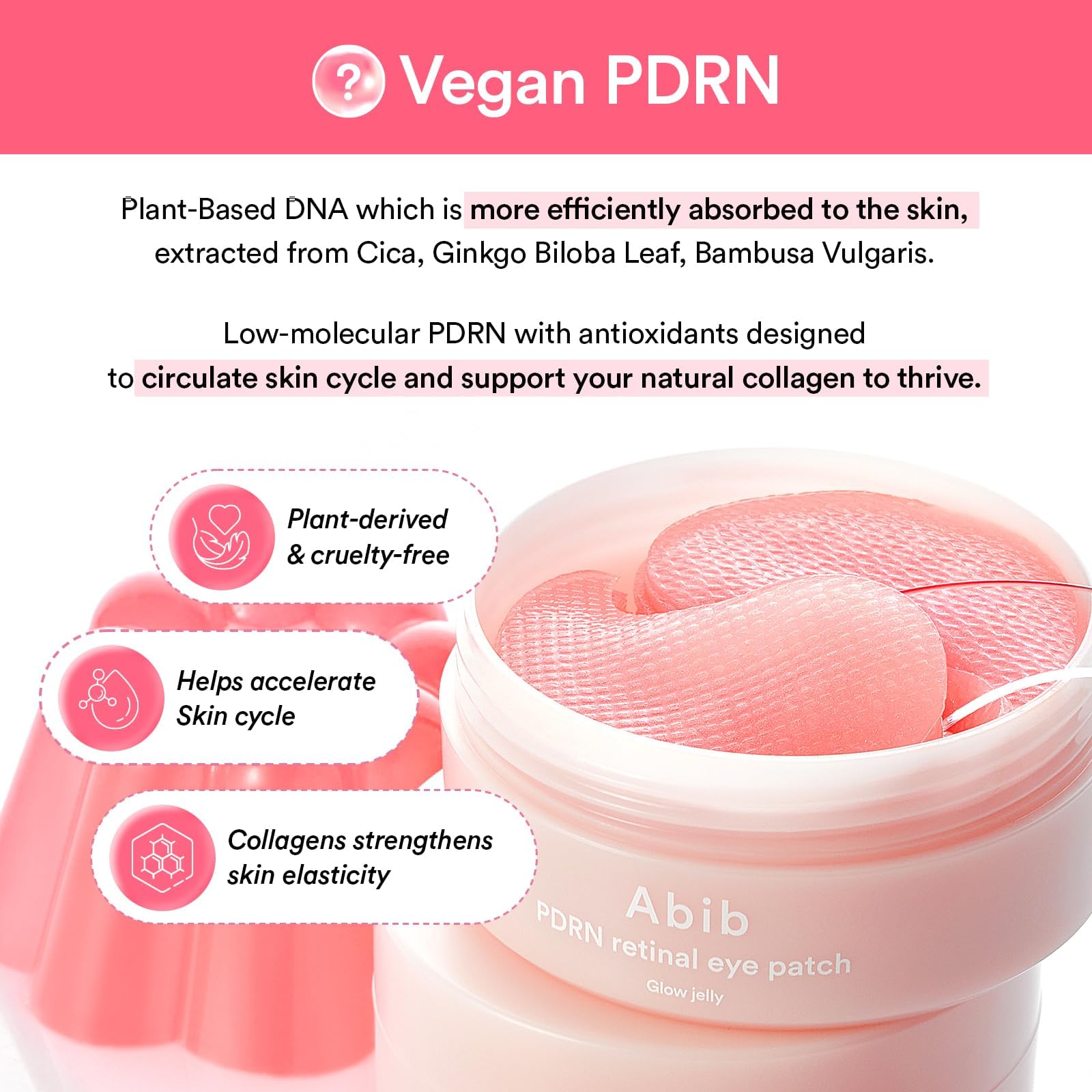 Close-up of the non-slip hydrogel material designed for puffiness reduction