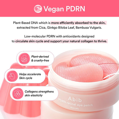 Close-up of the non-slip hydrogel material designed for puffiness reduction