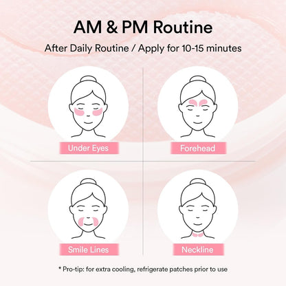 Skincare routine setup featuring the imported Abib cooling eye masks