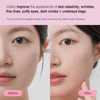 Close up of Terez and Honor Korean anti aging eye mask texture