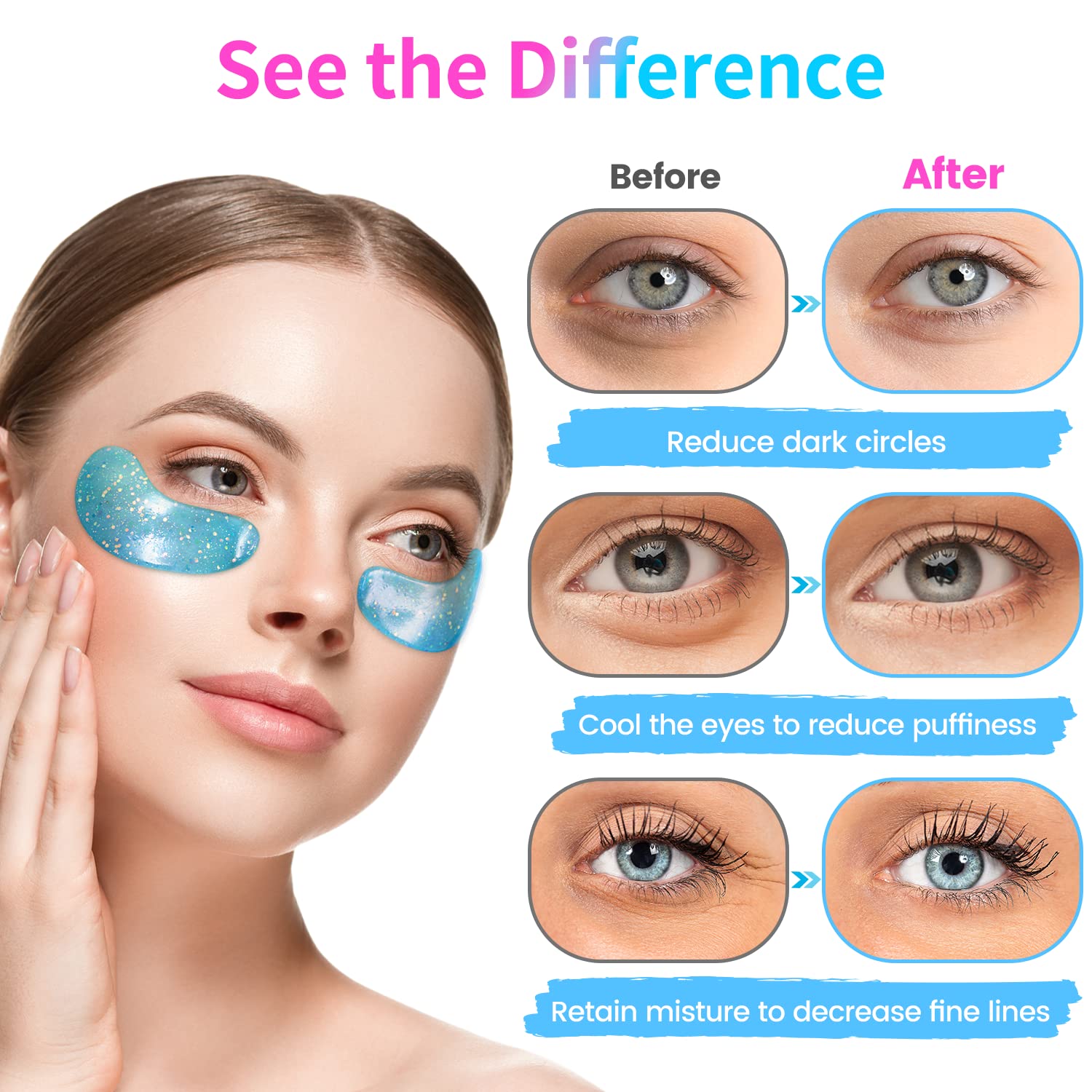 Onespring collagen eye masks twenty four pairs set