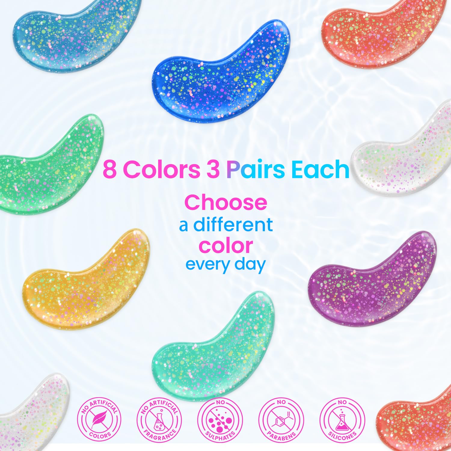 Close up of Onespring eye mask ingredients label