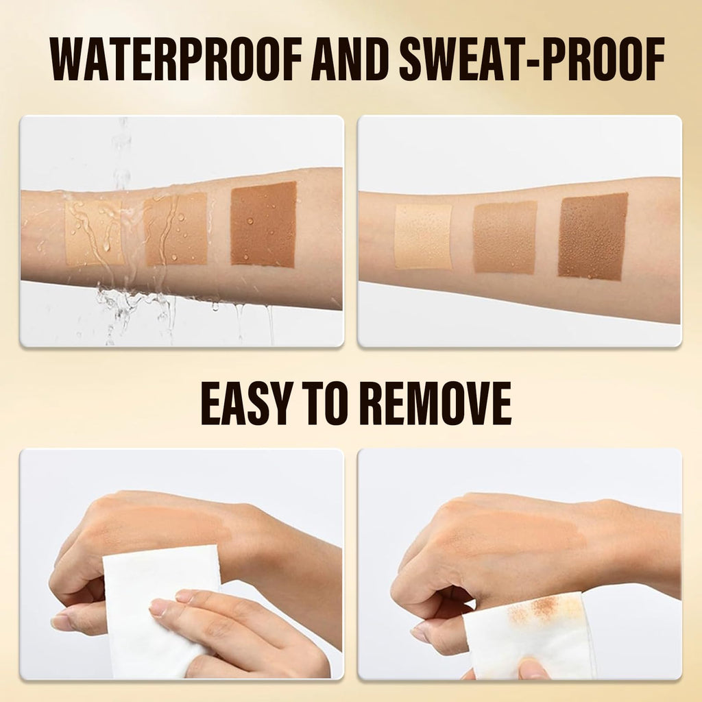 Shebeedo tattoo cover up foundation tube with high density buffing brush
