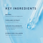 Close up of light blue hydrogel under eye patches on skin