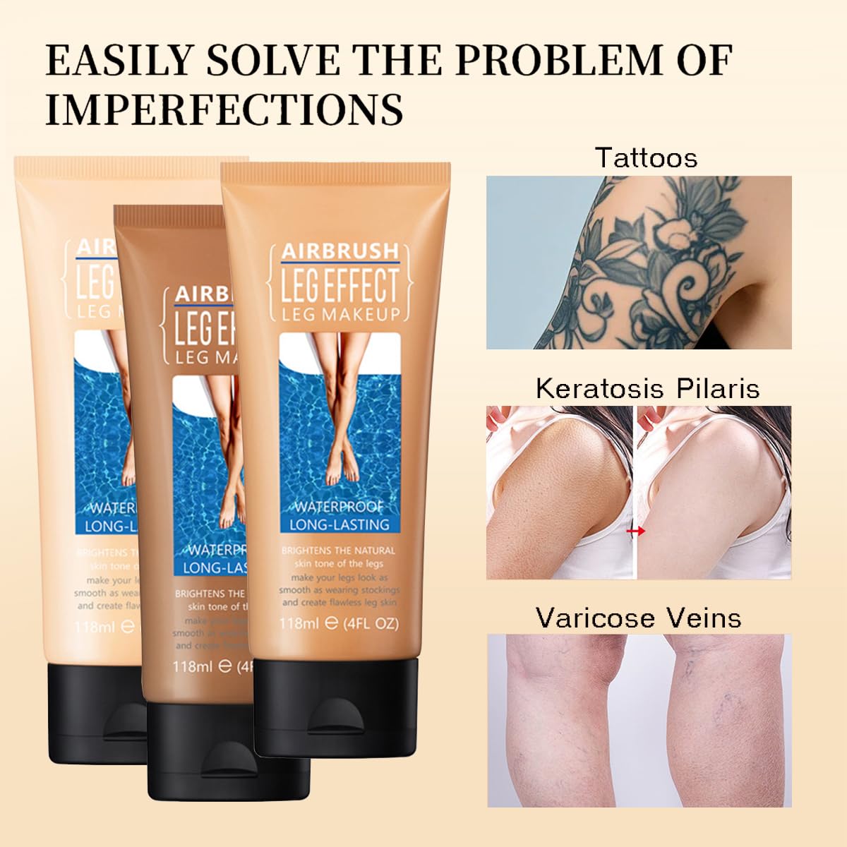 Jimyauqin body concealer squeeze tube packaging design