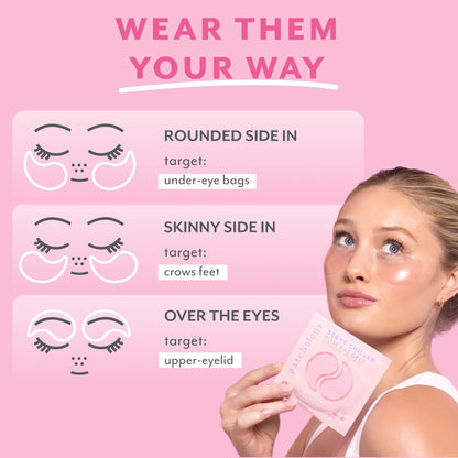 Patchology hyaluronic acid infused eye gels for fine lines