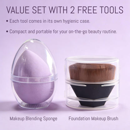 Marshmallow puff included with Abyst Body Coverage Perfector