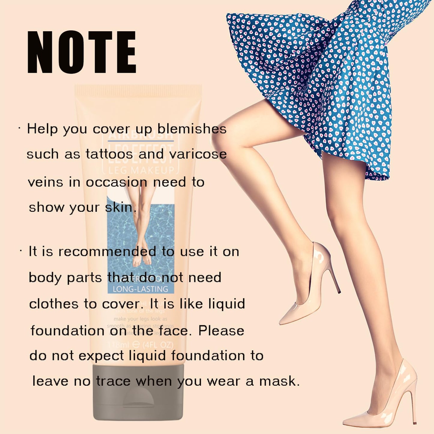 Close up of Gralyeat body concealer packaging details