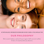 Lifestyle flat lay of Patchology rose under eye patches skincare product