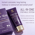 Full set of Abyst body coverage makeup and accessories