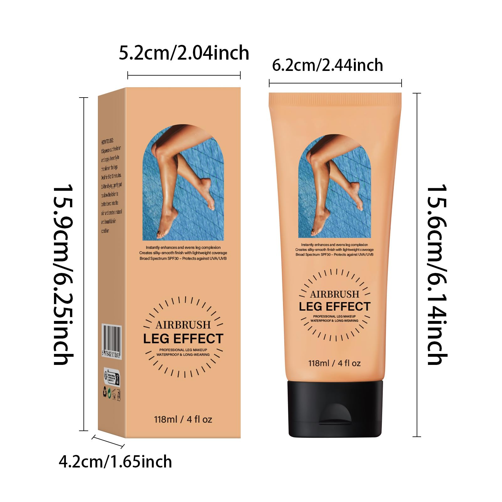 Professional packaging of Paqiman waterproof body makeup