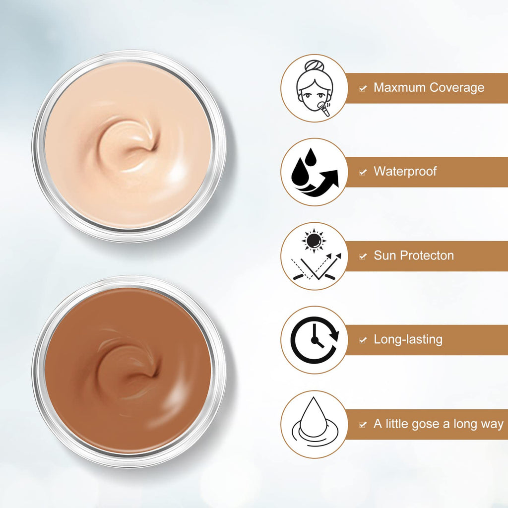 Close up texture of NOBA Nusitryco waterproof tattoo cover cream