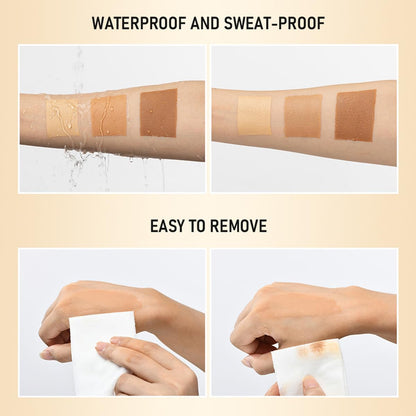 Applying body concealer for scars and tattoos