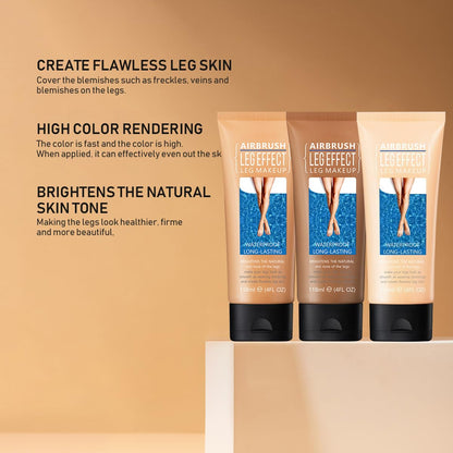Long lasting body foundation for smooth legs