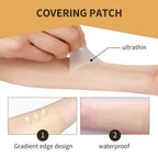Matte flesh-colored scar cover patch close-up