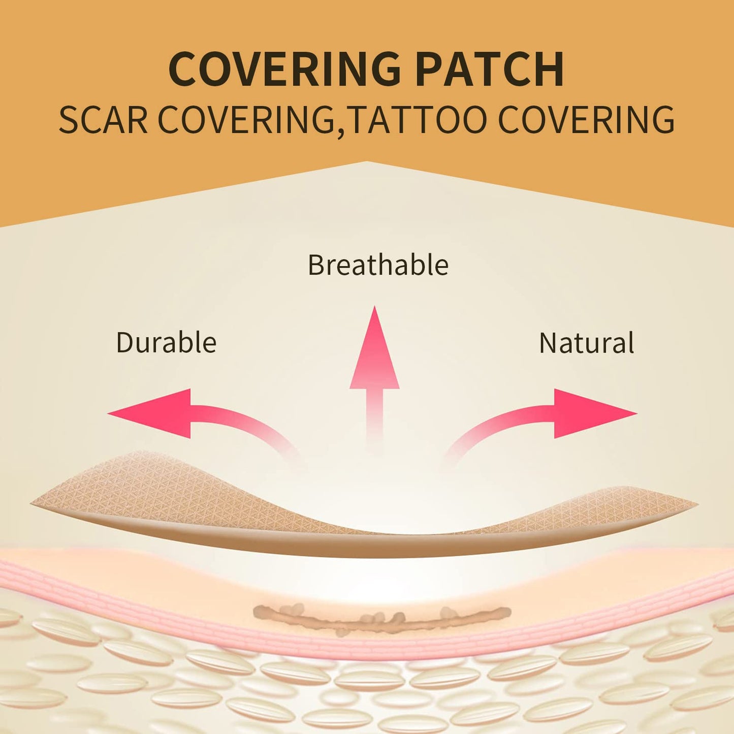 Using Berveal patch to hide a small scar