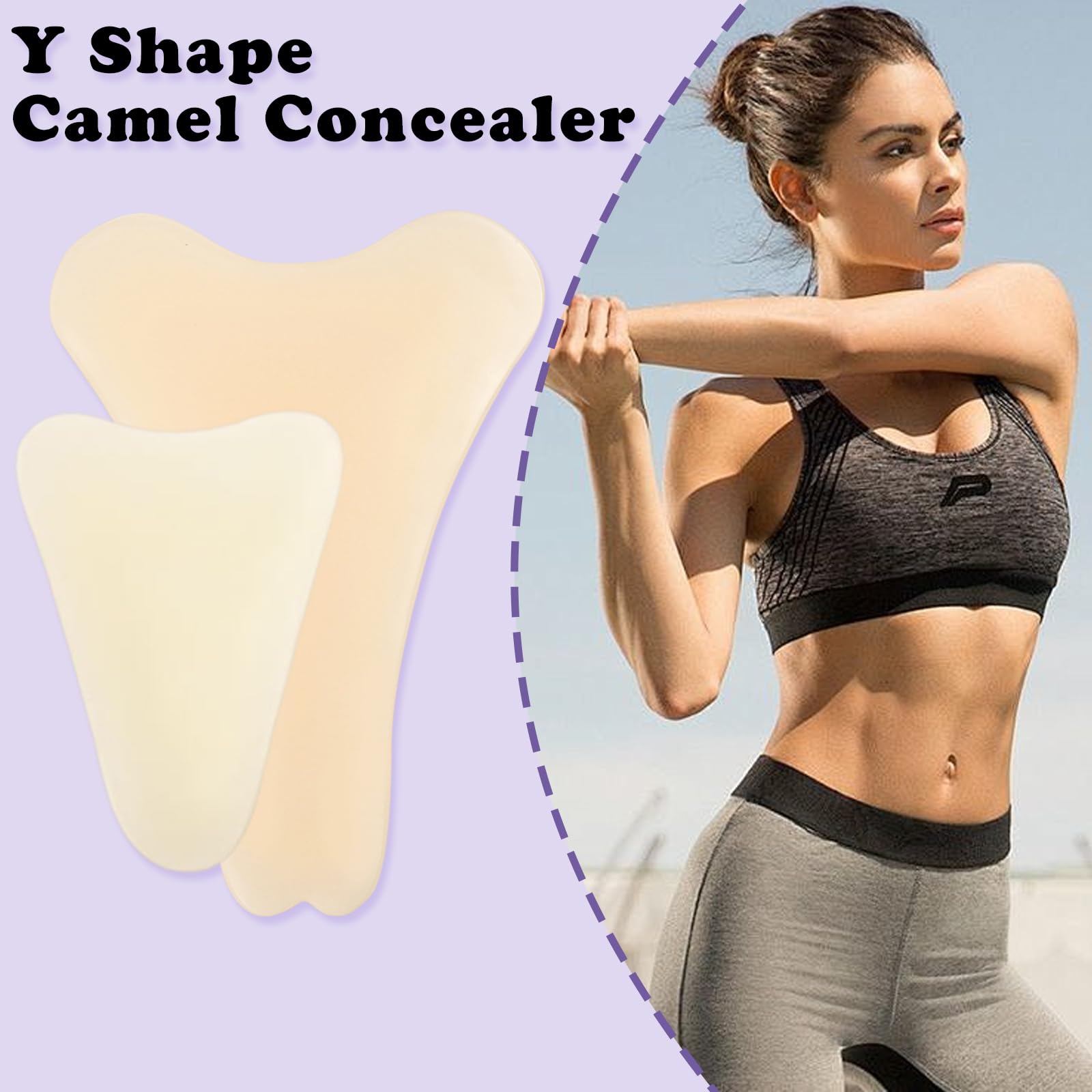 Reusable silicone camel toe hider for leggings