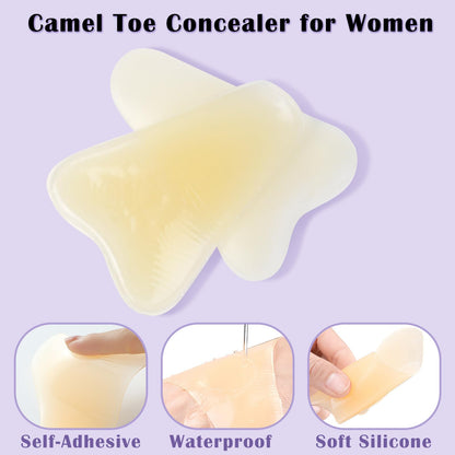 Seamless anti camel toe cover for activewear