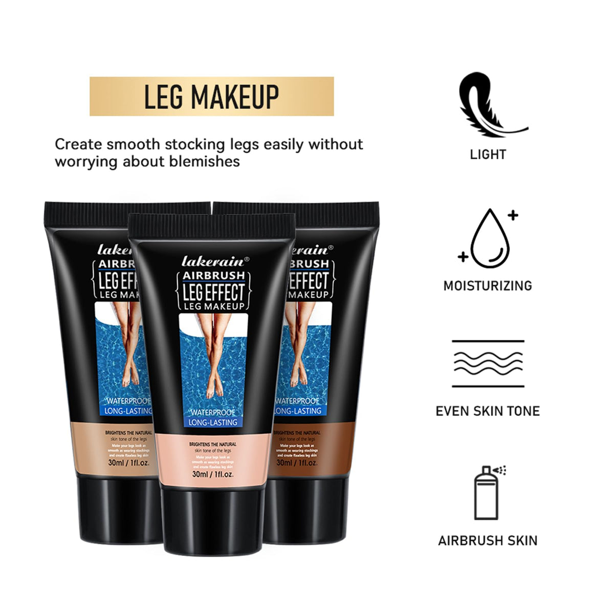 Generisch body concealer bottle and packaging side view
