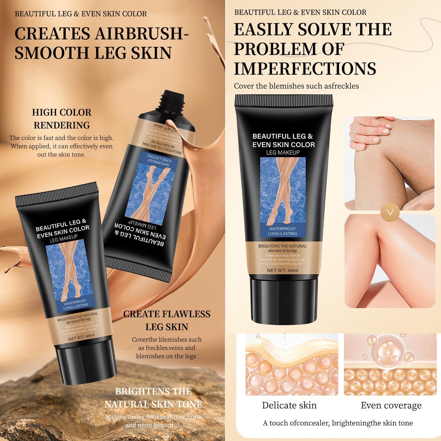 Close up of GL-Turelifes tattoo cover up lotion tube