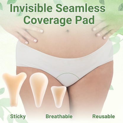 Reusable silicone hider inserts for yoga pants