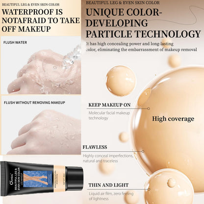 Dulele tattoo cover up concealer texture and consistency swatch