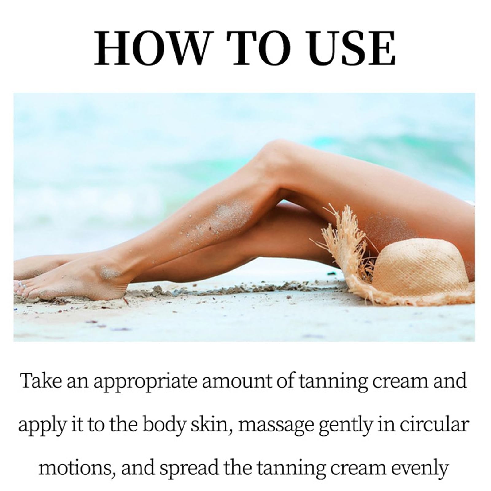 Applying waterproof foundation to leg to cover varicose veins