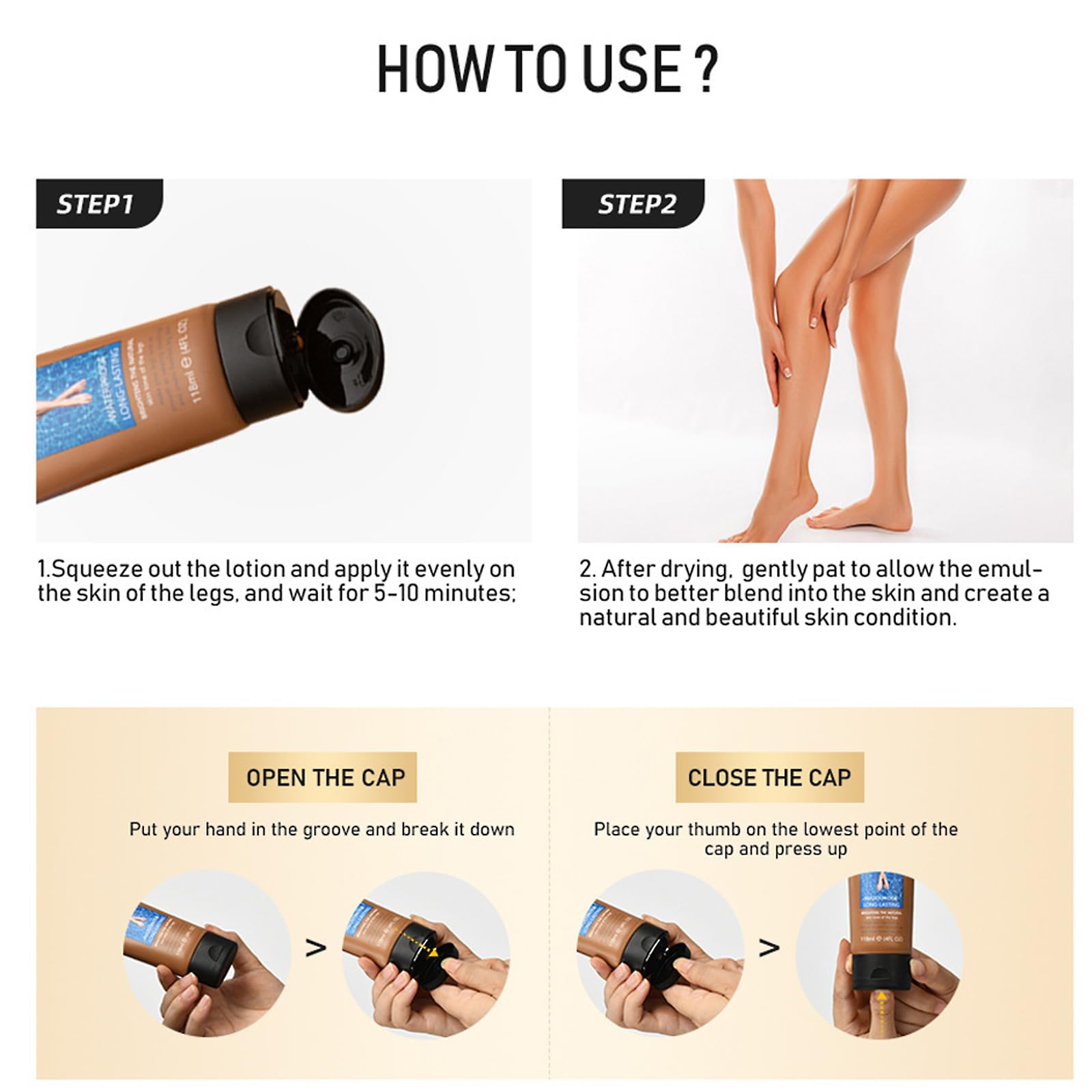 LuckNest Medium Glow liquid body foundation in packaging